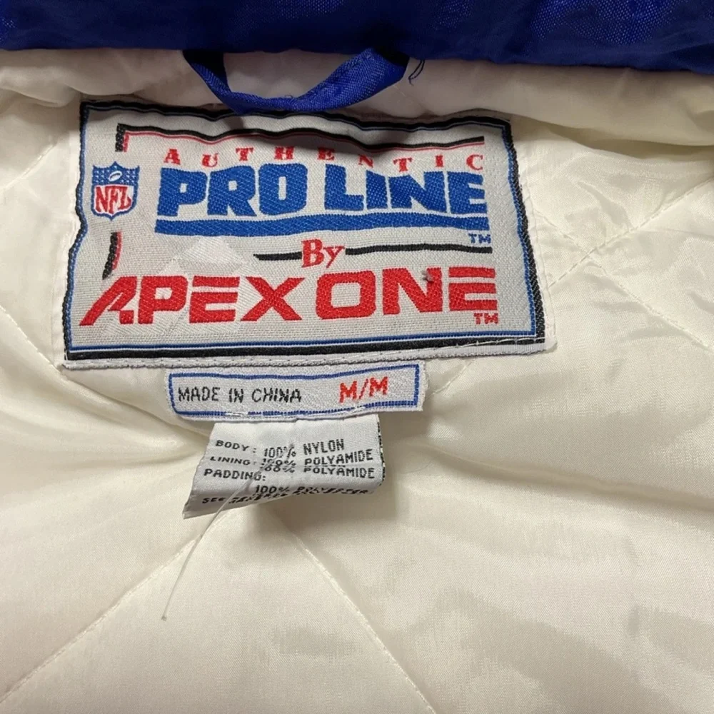Vintage 90s Dallas Cowboys Apex One Hooded Jacket Mens M-M Pro Line NFL - Picture 12 of 16